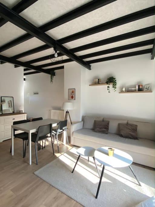 Appart Renove En Duplex Avec Terrasse Et Garage Bouleurs Exterior foto
